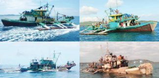 Four fishing boats engaging in illegal fishing off the coast of Carles, Iloilo were apprehended by the Provincial Bantay Dagat Task Force on Tuesday, March 19. RAUL BANIAS