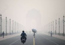 The skies in India’s Delhi region turn acrid from pollution. AFP