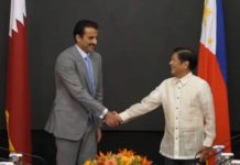 President Ferdinand Marcos Jr. welcomes to Malacañang the Emir of Qatar, Sheikh Tamim Bin Hamad Al Thani who is on a two-day state visit. The last state visit by the Qatari Emir to the Philippines was in 2012 by Hamad bin Khalifa Al Thani, the current leader’s father. PCO