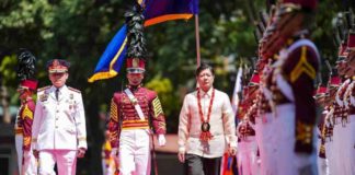 President Ferdinand R. Marcos Jr. reminded the cadet corps of the Philippine National Police Academy (PNPA) Class of 2024 to make the Filipino people proud of their services just like how they made their parents and friends proud of their achievements. President Marcos was the guest of honor and keynote speaker during the 45th PNPA Commencement Exercises for “Layag-Diwa” Class of 2024 at the B/Gen. Cicero C. Campos Field, Camp General Mariano N. Castañeda in Silang, Cavite. PCO