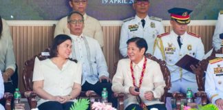 LIKE NOTHING HAPPENED. President Ferdinand Marcos Jr. and Vice President Sara Duterte-Carpio are seen attending the 45th Philippine National Police Academy (PNPA) Commencement Exercises for “Layag-Diwa” Class of 2024 on April 19, 2024, the day when First Lady Liza Araneta-Marcos said Duterte-Carpio “crossed the line” by laughing when former President Rodrigo Duterte accused President Marcos Jr. of being “bangag.” PCO