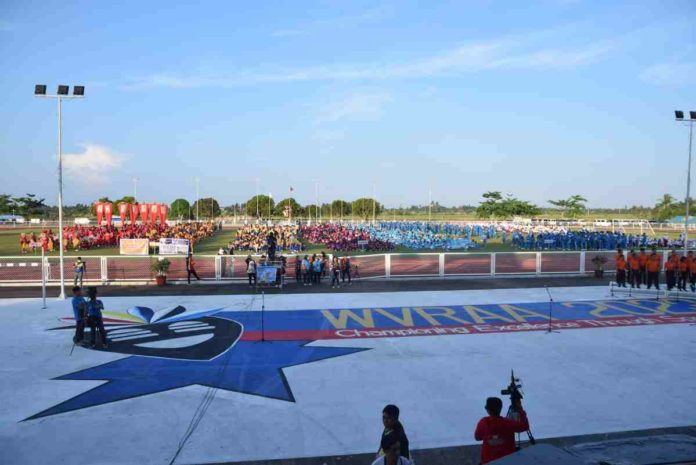 WVRAA The 2024 Western Visayas Regional Athletic Association (WVRAA) Meet is set for May 2 to 7, with Negros Occidental as the host province. The photo shows the student-athletes at the Aklan Sports Complex in Makato, Aklan during last year’s WVRAA Meet opening ceremony. DEPED TAYO WESTERN VISAYAS REGION