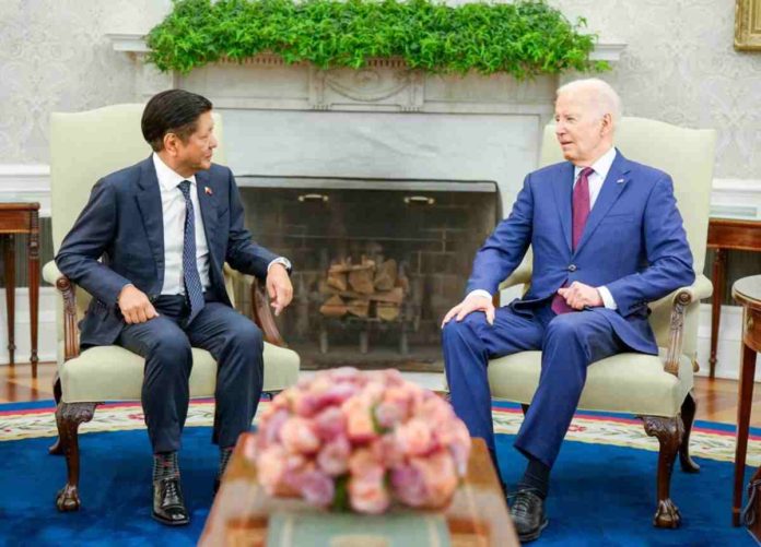 biden_resized US President Joe Biden assures President Ferdinand Marcos Jr. during a meeting in the White House that the United States’ defense commitment to the Philippines is “iron clad”. PCO