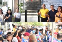 The Iloilo City government and the Department of Interior and Local Government lead the ceremonial inauguration and turnover of the 563-meter stormwater drainage system in Barangay San Isidro, Jaro on April 18. The drainage system would benefit over 8,800 residents of the USWAG subdivision. ILOILO CITY GOVERNMENT PHOTO