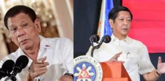 “We need to know, what did you agree to? What did you compromise? Ano ‘yung pinamigay ninyo?” says President Ferdinand Marcos Jr. (right), referring to former president Rodrigo Duterte.