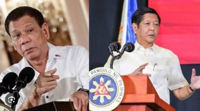 duterte-marcos “We need to know, what did you agree to? What did you compromise? Ano ‘yung pinamigay ninyo?” says President Ferdinand Marcos Jr. (right), referring to former president Rodrigo Duterte.