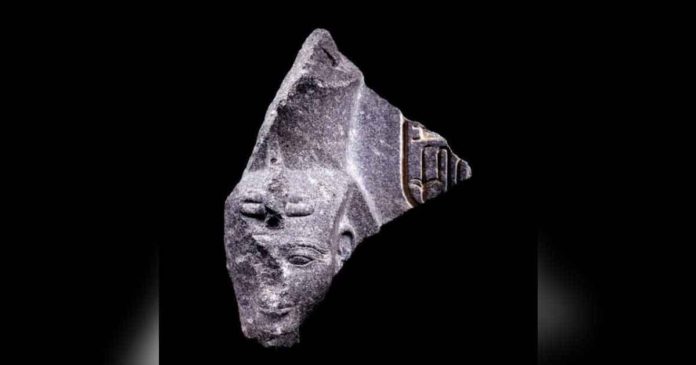 egypt-superimposed This statue depicts the head of the ancient Egyptian King Ramses II. The artefact had gone up for sale in London in 2013. Egypt Ministry of Tourism and Antiquities