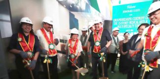 First Lady Atty. Louise Araneta-Marcos and Speaker Martin Romualdez lead the groundbreaking ceremony of the P3.2 billion worth 15-storey WVSU Medical Arts and Multi-Specialty Tower at the West Visayas State University Medical Center on Luna Street, La Paz, Iloilo City. Marcos and Romualdez are joined by several local leaders from the city and province of Iloilo, and officers from various government agencies.