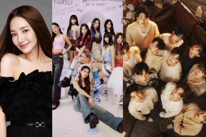 kpop (From left) South Korean actress Park Min-young and K-pop groups fromis_9 and The Boyz are among those who will attend events in the Philippines in May 2024.