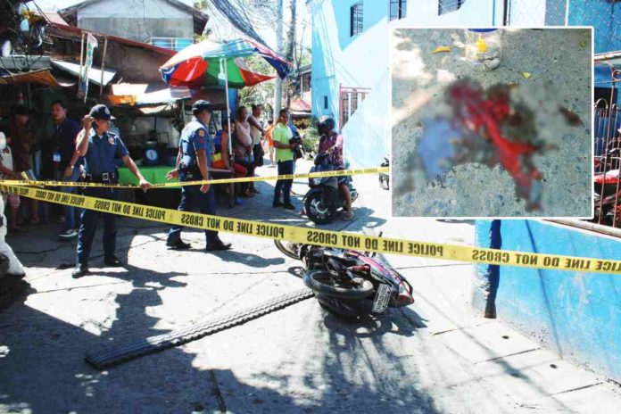 A man from Molo district in Iloilo City was shot to death yesterday morning, April 10. The alleged motive was illegal drugs. AJ PALCULLO/PN