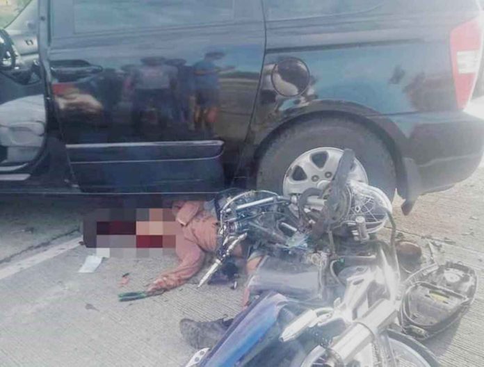 Driver Ian Ubane died after his motorcycle collided with a sport utility vehicle in Barangay Tabangka, Numancia, Aklan on Monday, April 22. RADYO TODO AKLAN 88.5 FM PHOTO