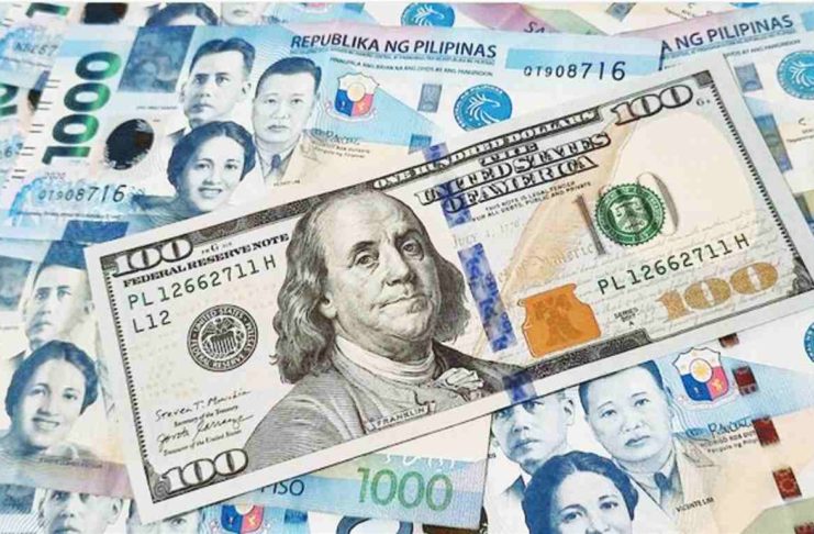 The Philippine peso closed at 57 against the US dollar – a critical ceiling for the Bangko Sentral ng Pilipinas. PHOTO COURTESY OF ABS-CBN NEWS