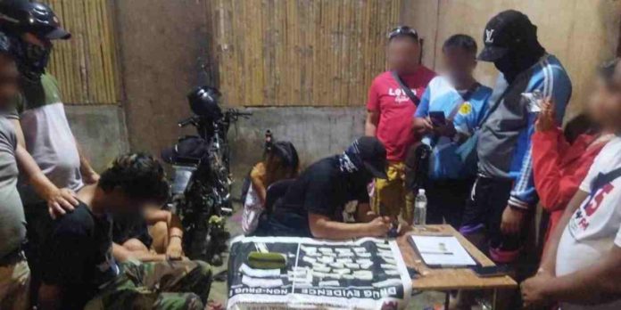 roxas_resized Over P1 million worth of suspected shabu were recovered from three suspects in Barangay Lawaan, Roxas City on Monday night, April 8. PRO-6 PHOTO