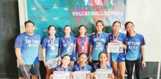 Members of Bacolod Tay Tung High School 12-Under Thunderbolts. PHOTO COURTESY OF JOSE MONTALBO