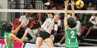 Negrense Kimberly Chelmei Rubin leads University of Santo Tomas Junior Golden Tigresses to the PNVF U-18 Girls championship. PNVF PHOTO
