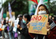Filipinos unhappy with gov’t’s handling of inflation – survey A group of women farmers and their supporters under the Amihan National Federation of Peasant Women stage a demonstration outside the main office of the Department of Agriculture in this file photo, to demand an immediate solution to the rising prices of food in the country. LICAS NEWS/PHOTO BY JIRE CARREON