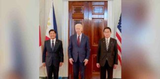 In a Joint Vision Statement, the Philippines’ President Ferdinand Marcos Jr., the United States’ President Joe Biden and Japan’s Prime Minister Fumio Kishida pledged to strengthen their extensive coordination to promote maritime domain awareness and deepen cooperation on humanitarian assistance and disaster relief. PCO