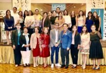 The UPMGPhil HEADLINERS AWARDS Photo shows the awardees (L-R, upper) RIPPLE 8's Lorna Mercado; MEGAWORLD CORPORATION's Marco Grajo; TOYOTA MOTOR PHILS.' Shaina Mae Semaña & Mixie Flavier; MERALCO's Cyrel Garvida; MEGAWORLD CORPORATION's Cid Santillan; MEDIALINE's Baby Evangelista & Len Evangelista; ASTRA MEDIA's Kristine Ann Martinez & Marvin Martinez; GO NEGOSYO's Michelle Reyes & Sophie Ramos; IPG MEDIABRANDS' Tere Adao & Jing Chua; VISTA LAND & LIFESCAPES' Camille Ortiguerra & Joyce Melegrito, together with the UPMGPhil officers (L-R, lower) Chief of Staff Badette Cunanan Manila Bulletin; Treasurer Sherly Baula Chinese Commercial News; Director Vivienne Motomal People’s Journal; Board Secretary Angel Guerrero Adobo Magazine; ASC Chairman, PANA President and Smart Communications' Mick Atienza (Guest Speaker); President Barbie Atienza Manila Bulletin; Director Jeanette Dominguez Business World; Auditor Roda Alonzo-Zabat The Manila Times, & CRB Head Geselle Rapa Malaya Business Insights. Other awardees who were not present included Makati City, NGCP, Pag-Ibig Fund, SM Prime Holdings, GROUP M, STARCOM.