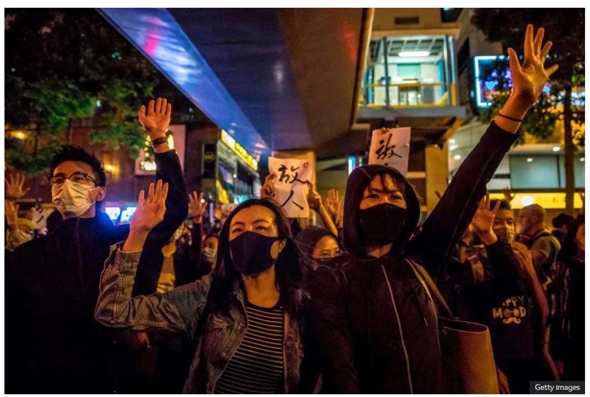 Hong Kong bans protest anthem