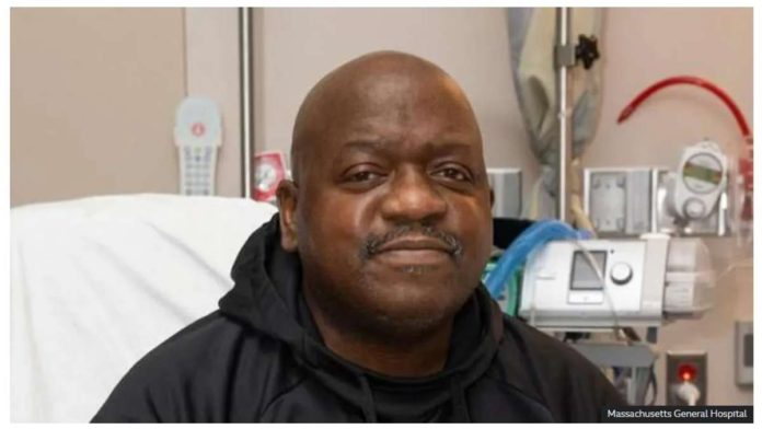 US_resized Richard “Rick” Slayman, 62, was the world’s first recipient of a pig kidney. MASSACHUSETTS GENERAL HOSPITAL