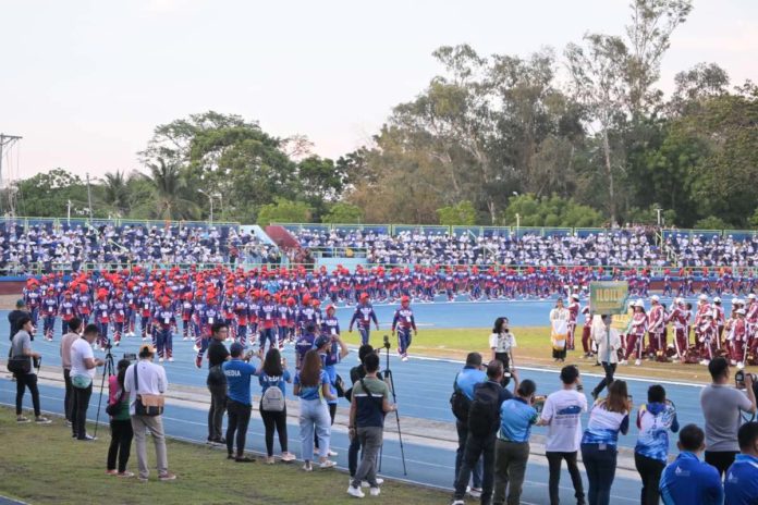 WVRAA_pic_resized Iloilo delegates enter the Panaad Park and Stadium during the opening ceremony of the Western Visayas Regional Athletic Association Meet 2024 on Thursday, May 2. MYMY ALAGABAN PHOTO