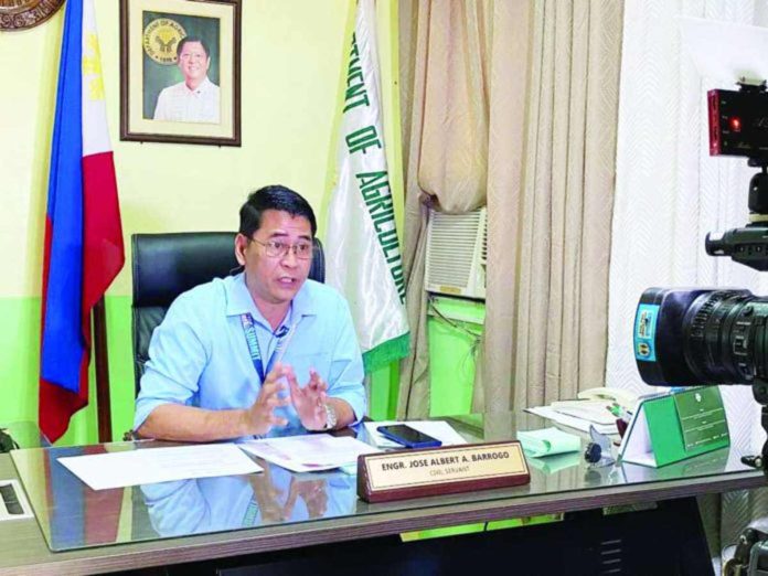 barrogo_resized Engr. Jose Albert Barrogo, assistant director of the Department of Agriculture Region 6, explains that cloud seeding operation is not intended to create artificial rain, but rather to enhance the natural process of precipitation. DA-6 PHOTO