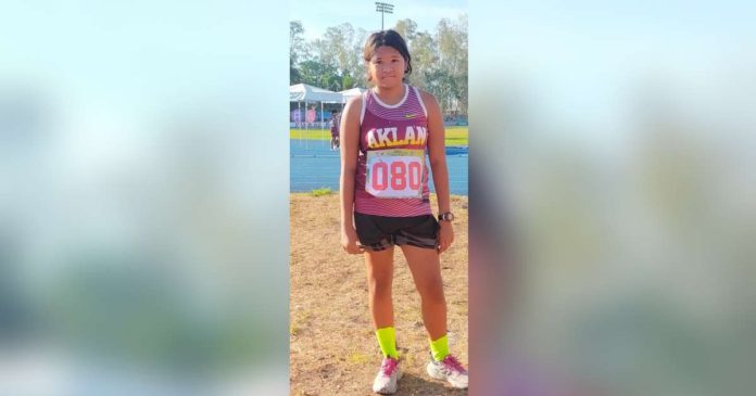boracay athlete_superimposed Diovy Red Villasoto Luces won Aklan’s first gold medal in shot put in the 2024 Western Visayas Regional Athletic Association Meet. She achieved an impressive distance of 10.06 meters. JESSIE FLORES/FACEBOOK PHOTO