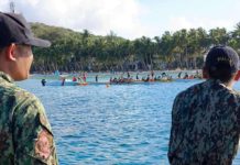 Officers of the Aklan Maritime Police Station conduct seaborne patrol operation and maritime security assistance during the recent week-long celebration of "Love Boracay 2024" in the seawaters of Boracay Island in Malay, Aklan. AKLAN MARITIME POLICE STATION PHOTO