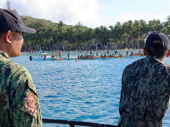 boracay_resized Officers of the Aklan Maritime Police Station conduct seaborne patrol operation and maritime security assistance during the recent week-long celebration of "Love Boracay 2024" in the seawaters of Boracay Island in Malay, Aklan. AKLAN MARITIME POLICE STATION PHOTO