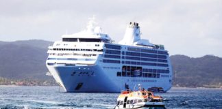 MS Seven Seas Mariner arrives on Boracay Island in March 2023. AKLAN INFORMATION AND MEDIA AFFAIRS DIVISION PHOTO