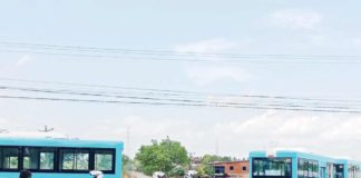 Four minibuses are plying the Abada Escay and Arao, Barangay Vista Alegre to Burgos (point-to-point) route as part of the five-day green route dry run until Sunday, May 19. WATCHMEN DAILY JOURNAL PHOTO
