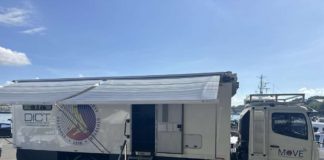 This P50-million Mobile Operations Vehicle for Emergency (MOVE) is designed to respond to all types of disasters. The MOVE operation hub includes its own power system, which features a solar energy source capable of charging mobile devices and other ICT equipment.