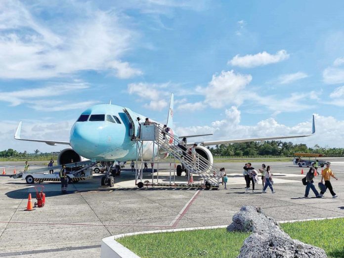 Flights from Hangzhou, China to Kalibo International Airport (KIA) in Aklan resumed in February this year. KIA is one of the airports in Western Visayas that need an upgrade. CAAP AREA VI PHOTO