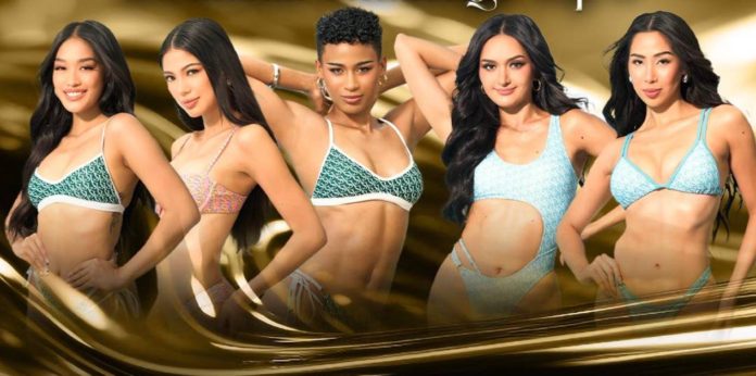miss u Swimsuit Challenge Top 5 (from left) Dia Maté, Patricia Bianca Tapia, Alexie Mae Brooks, Ma. Ahtisa Manalo, and Jet Hammond. FACEBOOK/MISS UNIVERSE PHILIPPINES