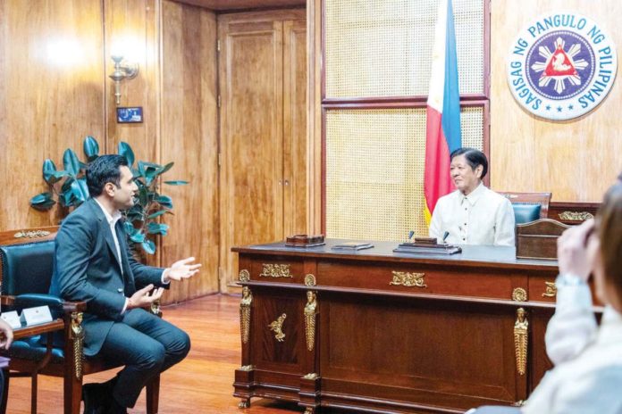 port_project_resized India-based Adani Ports and Special Economic Zone Limited Managing Director Karan Adani (left) meets with President Ferdinand R. Marcos Jr. at the MalacaƱan Palace on Thursday, May 2, 2024. PRESIDENTIAL COMMUNICATIONS OFFICE PHOTO
