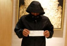 Photo shows the real winner holding the cheque for the Jackpot prize for the Megalotto 6/45 drawn last April 22, 2024.