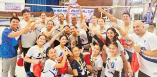 Bacolod Tay Tung High School Thunderbolts celebrate their championship win. PHOTO COURTESY OF JOSE MONTALBO