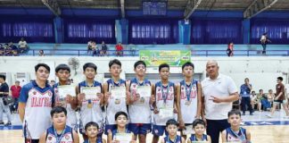 Members of the Iloilo City elementary boys basketball team. PHOTO COURTESY OF EUGENE CHUA