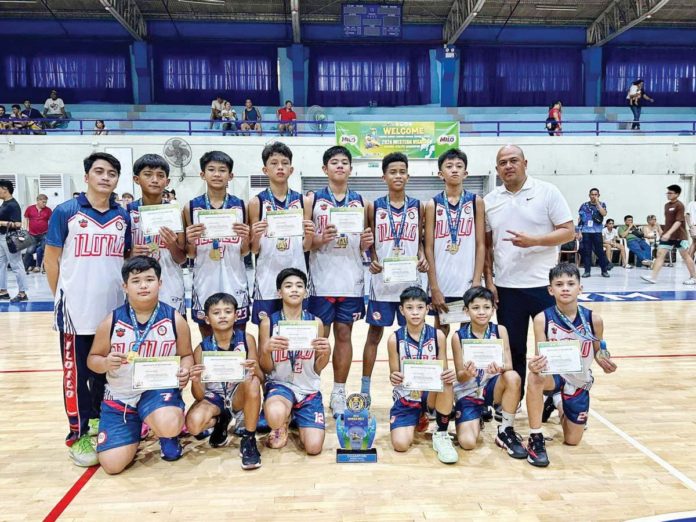 Members of the Iloilo City elementary boys basketball team. PHOTO COURTESY OF EUGENE CHUA