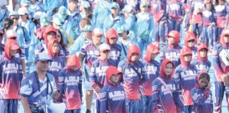 Iloilo, represented by 837 delegates, emerged as the overall champion in the 2024 Western Visayas Regional Athletics Association Meet. Photo shows Iloilo delegates during the closing ceremony on Tuesday, May 7, at the Panaad Park and Stadium in Bacolod City. NEGROS OCCIDENTAL PRO'L GOV'T PHOTO