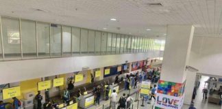 Airlines began facilitating check-in and flight schedule adjustments following the resumption of flights at Iloilo Airport in Cabatuan town around 11 a.m. on Tuesday, June 3. Flights were cancelled earlier due to the eruption of Kanlaon Volcano. CIVIL AVIATION AUTHORITY OF THE PHILIPPINES PHOTO