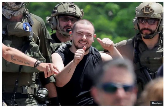 Israel_resized Almog Meir Jan is one of the hostages rescued from the central Gaza Strip. REUTERS