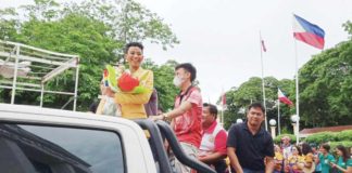Miss Eco International Philippines 2025 Alexie Brooks leads the Pride Month celebration of Iloilo Province’s 2nd District in Zarraga town on Wednesday, June 26. IME SORNITO/PN