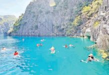PH projected to be among Asia-Pacific ‘outperformers’ Tourism receipts contribute to the country’s economic output with visitor arrivals in the first five months of 2024 totaling 2.56 million. Photo shows tourists enjoying Coron, Palawan. THEPALAWANGUIDE.COM PHOTO