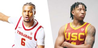 Bronny James (6) and Boogie Ellis (5). PHOTOS COURTESY OF USC