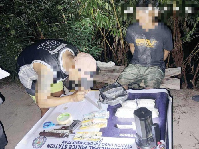 caretaker_resized P4.7 million worth of suspected shabu and a firearm were seized from a drug suspect in Barangay Lawis, Balasan, Iloilo on June 11. PRO6 PHOTO