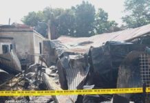 An early morning fire totally gutted two houses while two others were partially damaged in Barangay Poblacion, Leon, Iloilo on Thursday, June 20. LEON NEWS LIVE PHOTO