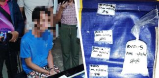 Drug suspect Ronaldo “Onal” Dorable yields 160 grams of suspected shabu valued at around P1,088,000 in a buy-bust operation in Purok Arao 2, Barangay Vista Alegre, Bacolod City on Wednesday, June 5. BCPO PHOTO