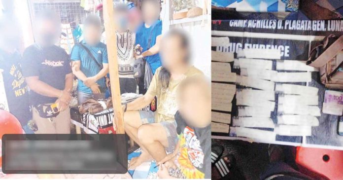 shabu recovered police A couple selling flowers at Iloilo Central Market was arrested in a buy-bust operation in Barangay Maria Clara, City Proper on Tuesday, June 25. Police confiscated 25 plastic sachets of suspected shabu valued at around PP748,000. PRO-6 PHOTOS