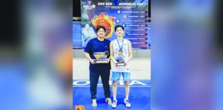 Bacolod Tay Tung High School’s Paul Barcelona with his father Pete. PHOTO COURTESY OF BEN LO CUP